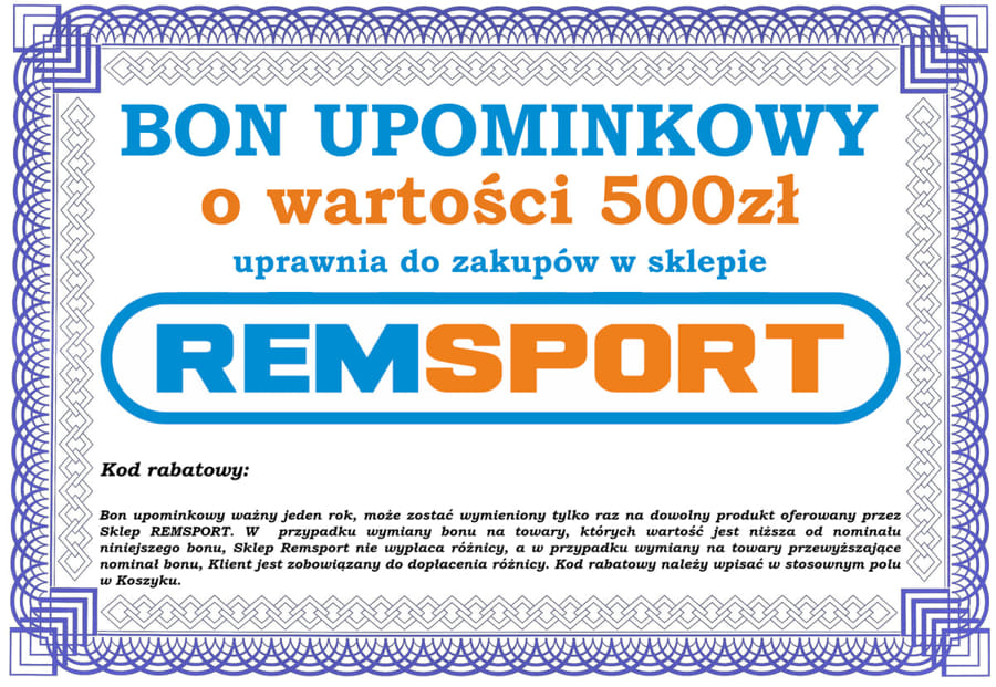 Bon upominkowy SKlep REMSPORT