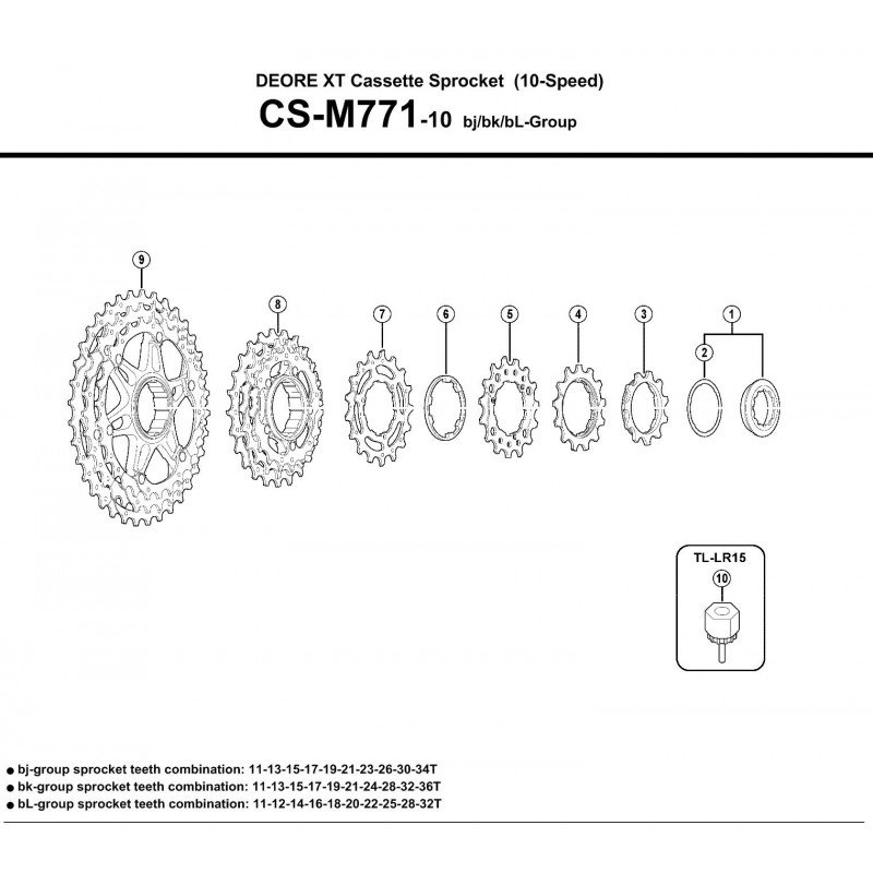 Kompatybilność CS-M771-10 SHIMANO