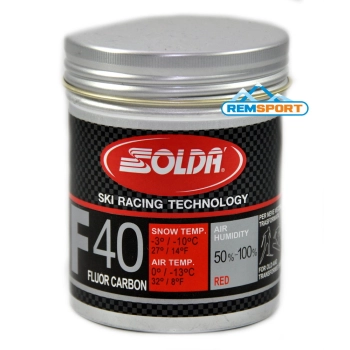 Smar wysokofluorowy F40 Carbon Red Powder 30g SOLDA